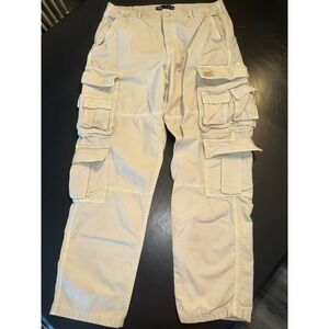 Zara Cargo Pants Military Paratrooper Heavy Baggy Y2K Utility Women's Sz. 31